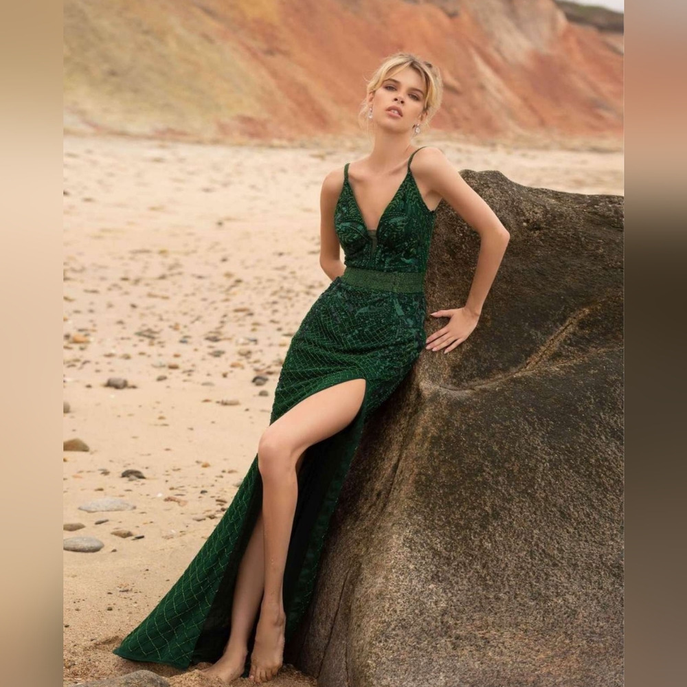 EMERALD GREEN PRIMAVERA DRESS